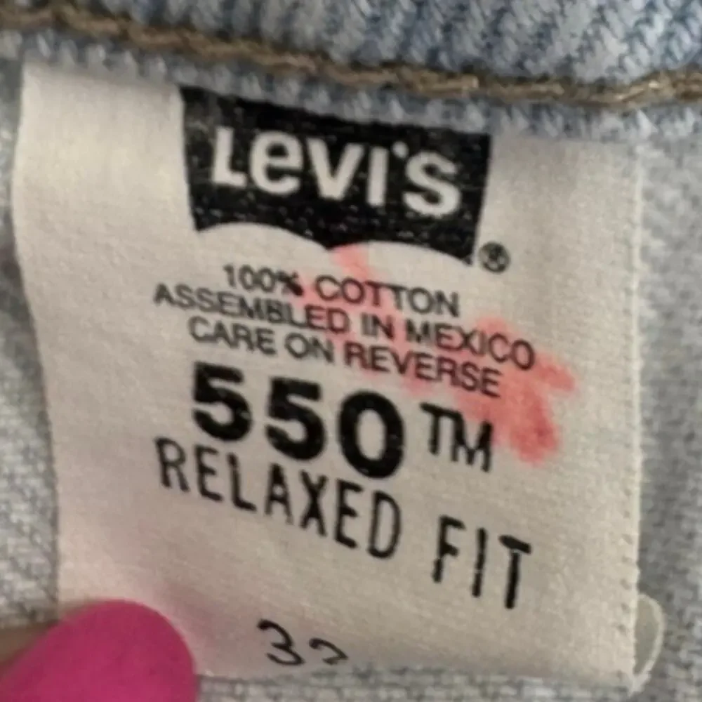 Vintage 1990s Levi's 550 Orange Tab USA Denim Shorts 32 Jorts 9